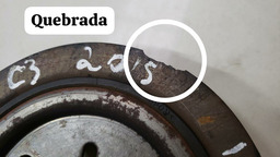 POLIA VIRABREQUIM CITROEN C3 1.5 2014 2015 (5) COM DETALHE