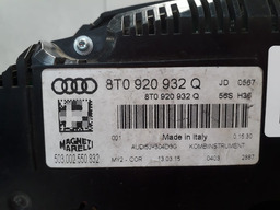 PAINEL INSTRUMENTO AUDI A5 2008 A 2015   PRETO