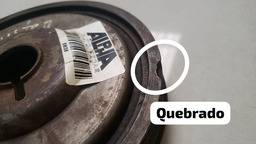 POLIA VIRABREQUIM RENAULT DUSTER 1.6 2012 A 2018 COM DETALHE