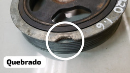 POLIA VIRABREQUIM HYUNDAI HB20 1.6 2012 A 2018 COM DETALHE