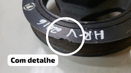 POLIA VIRABREQUIM HONDA HRV 1.8 2016 A 2020 COM DETALHE