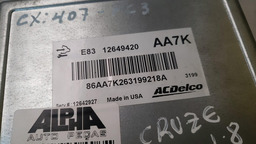 MÓDULO INJEÇÃO GM CRUZE 1.8 2011 A 2016 12649420