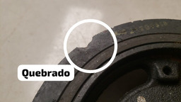 POLIA VIRABREQUIM NISSAN KICKS 1.6 2016 A 2021 COM DETALHE