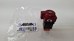 BOTÃO PISCA ALERTA CITROEN C4 2008 2009 (1) VERMELHO