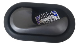 MAÇANETA INTERNA DIANTEIRA E RENAULT SANDERO 2007 A 2014 CINZA-ESCURO