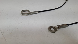 PAR CABO AÇO TAMPA TRASEIRA FORD RANGER 2014 A 2020 PRETO