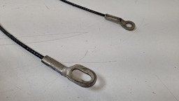 PAR CABO AÇO TAMPA TRASEIRA FORD RANGER 2014 A 2020 PRETO