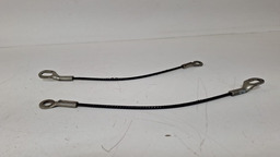 PAR CABO AÇO TAMPA TRASEIRA FORD RANGER 2014 A 2020 PRETO