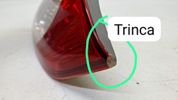 LANTERNA TRASEIRA ESQUERDA COROLLA 2009 A 2011 MALA CRISTAL