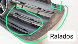 GRADE PARACHOQUE DIANTEIRO MERCEDES SPRINTER 417 2023 2024 PRATEADO FOSCO