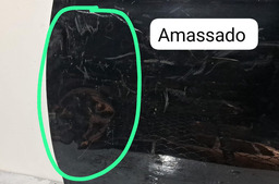 PORTA TRASEIRA ESQUERDA VW GOLF VI 5K 2008 A 2013COM DETALHE ESQUERDO PRETO