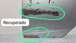 PORTA TRASEIRA ESQUERDA GM ONIX/PRISMA 2013 A 2019 DETALHE ESQUERDO PRATEADO