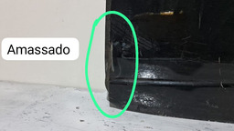 PORTA TRASEIRA ESQUERDA GM ONIX/PRISMA 2013 A 2019 DETALHE ESQUERDO PRETO