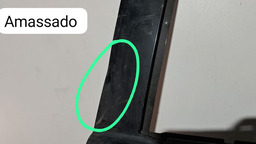 PORTA TRASEIRA ESQUERDA GM ONIX/PRISMA 2013 A 2019 DETALHE ESQUERDO PRETO