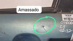 PORTA DIANTEIRA ESQUERDO CITROEN C3 2002 A 2012 COM DETALHE AZUL