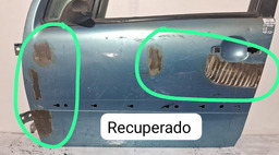 PORTA DIANTEIRA ESQUERDO CITROEN C3 2002 A 2012 COM DETALHE AZUL