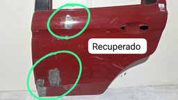 PORTA TRASEIRA ESQUERDA FORD KA 2015 A 2021 COM DETALHE ESQUERDO VERMELHO