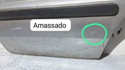 PORTA TRASEIRA ESQUERDA FORD ECOSPORT 2003 A 2012 C/DETALHE ESQUERDO PRATEADO