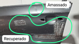 PORTA DIANTEIRA ESQUERDO CITROEN C4 LOUNGE  2008 A 2014 ESQUERDA CINZA