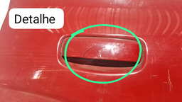 PORTA TRASEIRA DIREITA FIAT UNO VIVACE 2011 A 2019 C/DETALHE DIREITO VERMELHO