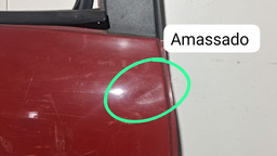 PORTA TRASEIRA DIREITA FIAT UNO VIVACE 2011 A 2019 C/DETALHE DIREITO VERMELHO