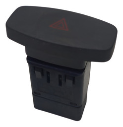BOTÃO PISCA ALERTA RENAULT SYMBOL 2008 A 2013 PRETO