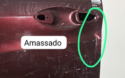 PORTA DIANTEIRA ESQUERDO HONDA HRV 2015 A 2020 COM DETALHE VERMELHO