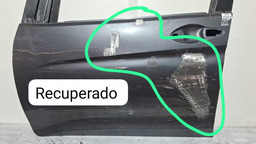 PORTA DIANTEIRA ESQUERDO HONDA CITY 2015 A 2020 COM DETALHE PRETO
