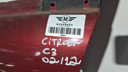 PORTA DIANTEIRA ESQUERDO CITROEN C3 2002 A 2012 COM DETALHE ESQUERDA VERMELHO