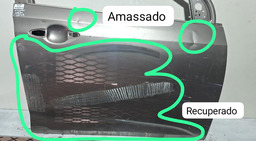 PORTA DIANTEIRA DIREITA HYUNDAI HB20 2013 A 2019 COM DETALHE DIREITO CINZA