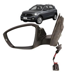 Retrovisor T-cross 2019 2020 2021 2022 Elétrico Pisca Le