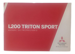 KIT MANUAL INSTRUÇÕES MITSUBISHI L200 TRITON SPORT 2.4 2020