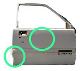 PORTA DIANTEIRA DIREITA L200 1992 1993 A 2006 C/DETALHE