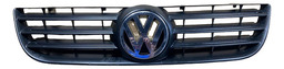 Grade Capo Parachoque Dianteira Vw Polo 2007 2012 Original Preto Cromado