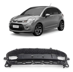 Grade Parachoque Dianteiro Citroen C3 2013 2014 A 2019 Origi Preto Fosco