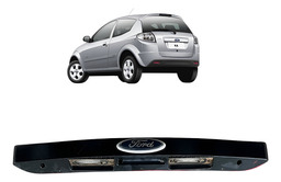 Moldura Luz Placa Tampa Traseira Ford Ka 05 A 2012 Original Preto