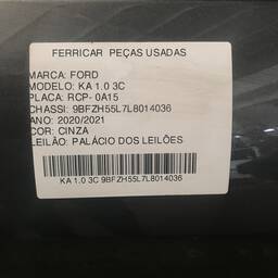 PORTA DIANTEIRA DIREITA FORD KA 2015 2016 A 2021