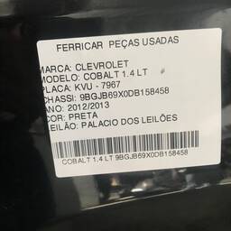 PORTA TRASEIRA ESQUERDA COBALT 2012 2015 A 2020
