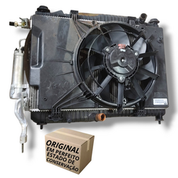 KIT RADIADOR + VENTOINHA FORD KA 2014 A 2018 3CC 1.0