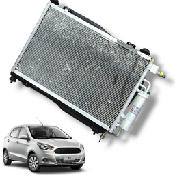 KIT RADIADOR + VENTOINHA FORD KA 2014 A 2018 3CC 1.0