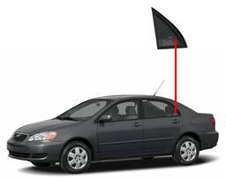 Vidro Porta Traseira Esquerda (Fixo) Corolla 2003 a 2008