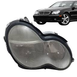 farol mercedes c180 c200 c220 2001 a 2004 lado direito 