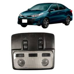 Luz Teto Cortesia Diant + Teto Solar Yaris 2019 a 2024 Preto