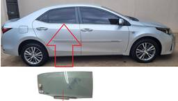 Vidro Porta Traseira Direita Corolla 2015 2016 a 2019