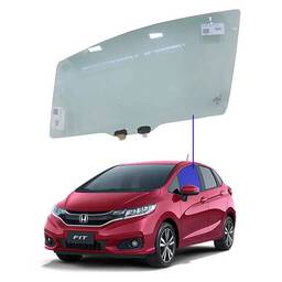 Vidro Porta Dianteira Esquerda Fit 2015 a 2022