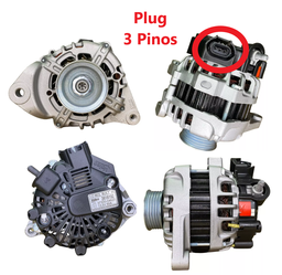 Alternador Hb20 Picanto 1.0 12v 3cc 2013/ 20/ (Plug 3 Pinos)