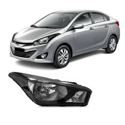 Farol Direito HB20 2013 a 2019 Máscara Negra