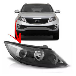 Farol Direito Sportage 2011 2012 a 2016 Pisca Cristal
