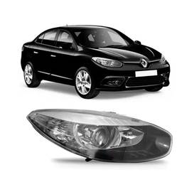 Farol Direito Fluence 2011 a 2018 Masc Negra C/ Xenon