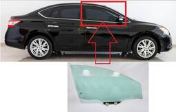 VIDRO PORTA DIANTEIRA DIREITA SENTRA 2014 A 2020